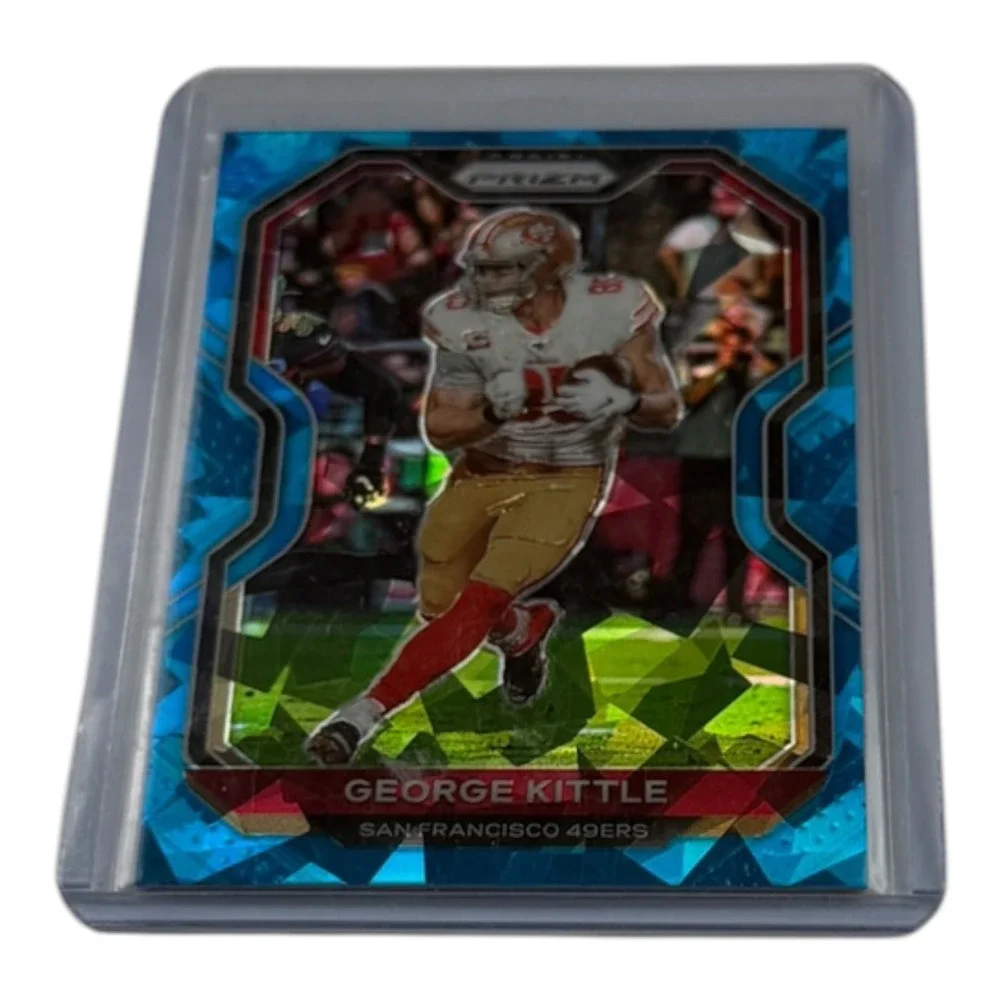 2020 Panini Prizm George Kittle Blue Ice Prizm /99 #281 San Francisco 49ers